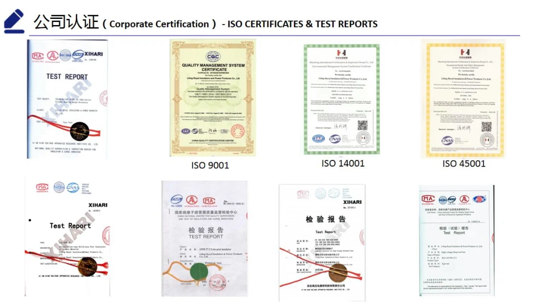 11kv 15kv 12kv 24kv 25kv 27kv 33kv 35kv 36kv 70kn 100kn 120kn Composite Polymer Suspension Insulators Polymer Dead End Insulators Composite Long Rod Insulators