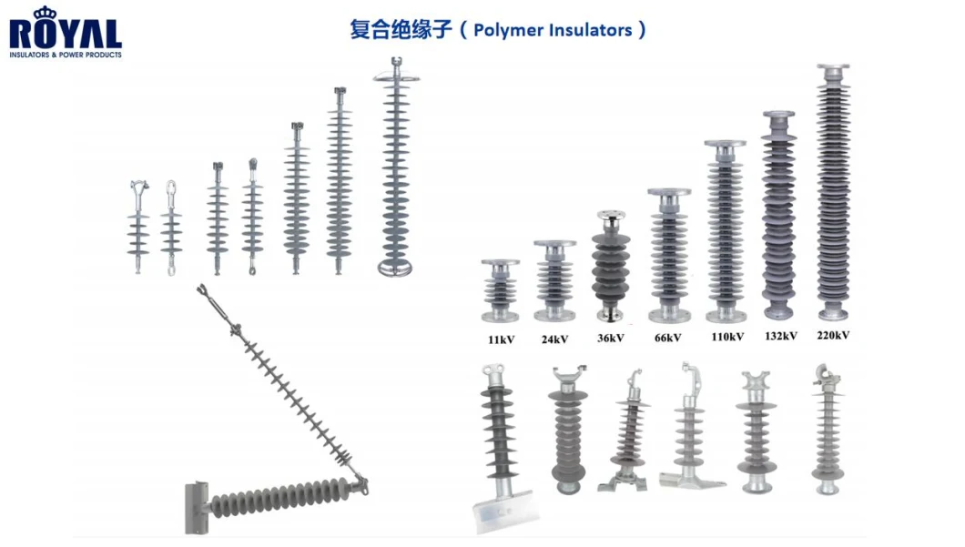 11kv 15kv 12kv 24kv 25kv 27kv 33kv 35kv 36kv 70kn 100kn 120kn Composite Polymer Suspension Insulators Polymer Dead End Insulators Composite Long Rod Insulators